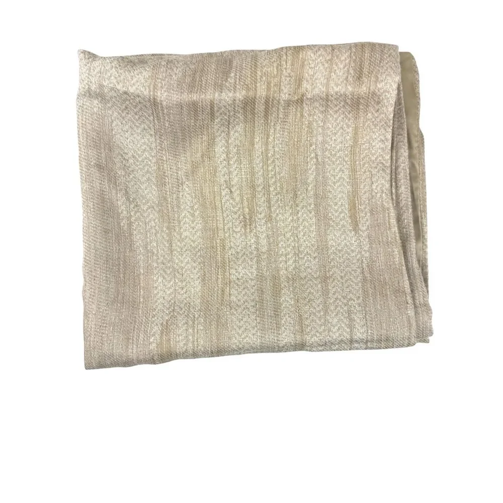 West Elm Silky TENCEL Striated King Shams Straw Tan Soft Moisture Wicking NWOT